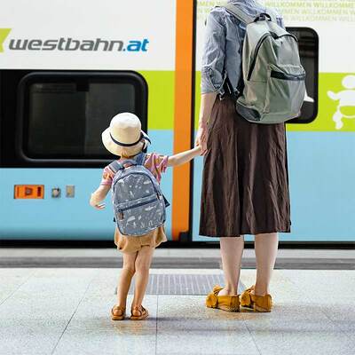 Children on the WESTbahn trains